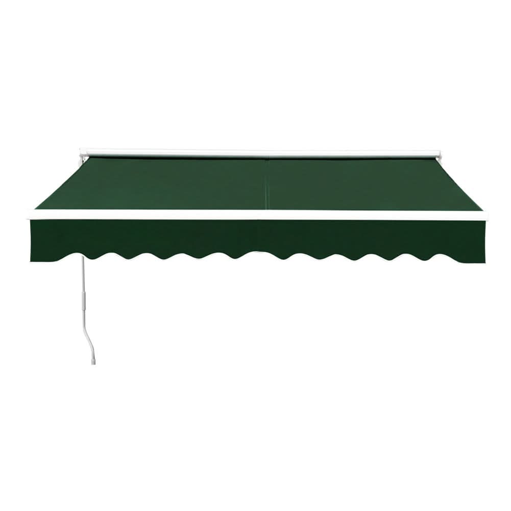 6ft/ 8ft/ 9ft/ 11ft/ 13ft Outdoor Retractable Patio Awning Canopy for Window and Door Green