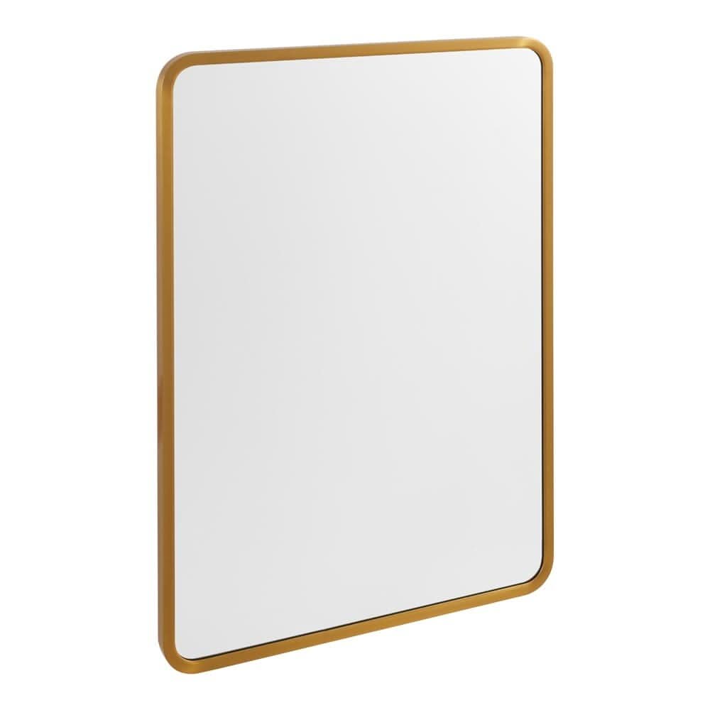Surface Mount Rectangular Bathroom Storage Mirror Cabinet with Round Corner, DM0921