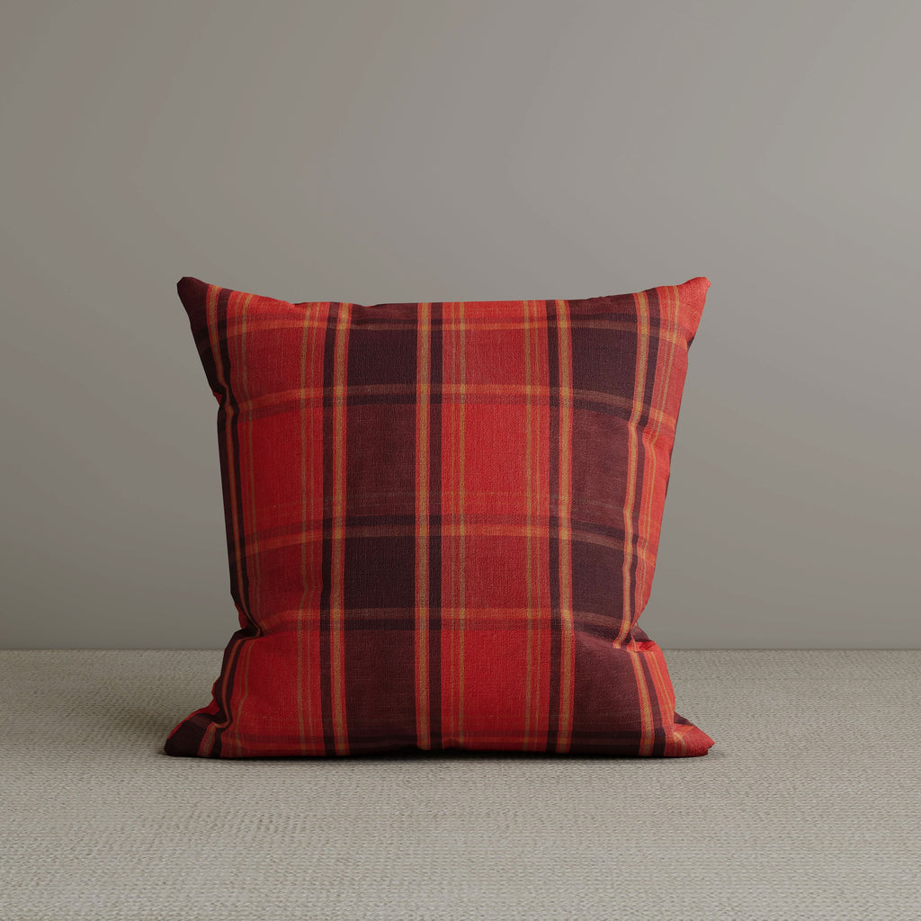 ‍Square Exclusive Design Cushion in Autumn Spice Plaid Cotton Linen, 45*45CM (100% off)