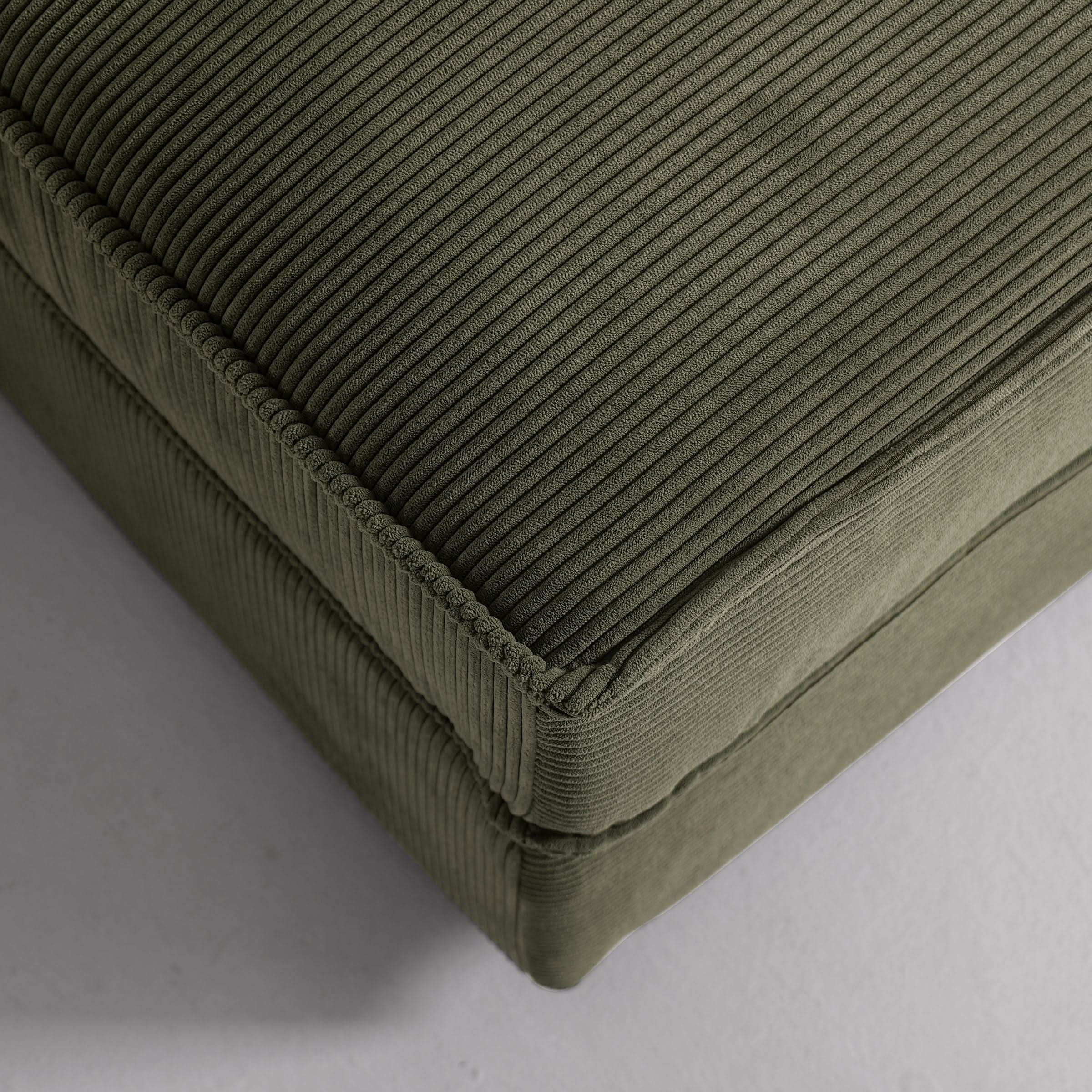Comfort Sofa and Ottoman Set with Footstool Plastic Legs