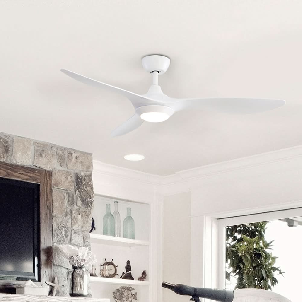 52 inch Reversible Ceiling Fan W/Light Remote Control 3/5 Blades 5 Speed Timer