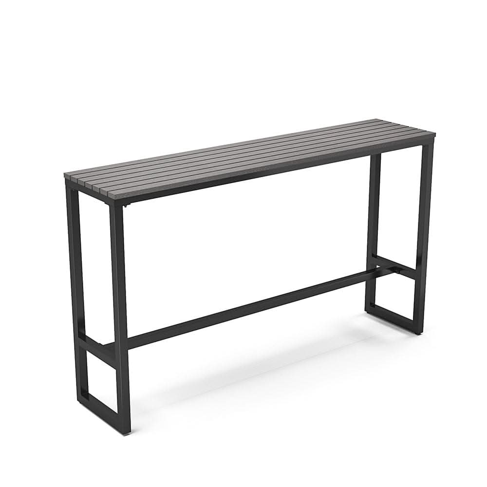 Garden Grey Dining High Table with Metal Legs