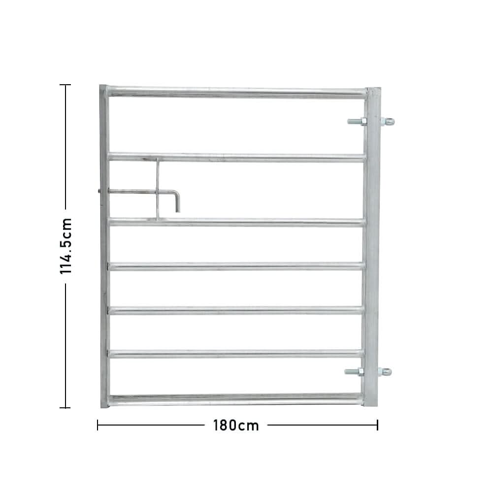 4-12FT Durable Galvanized Metal Field Gate