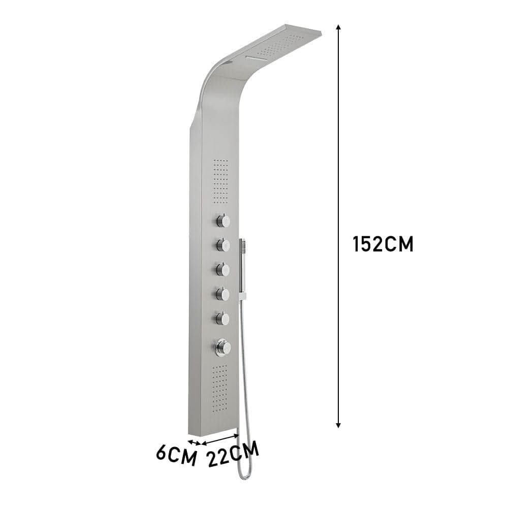 Bathroom Silver Stainless Steel Shower Tower Panel