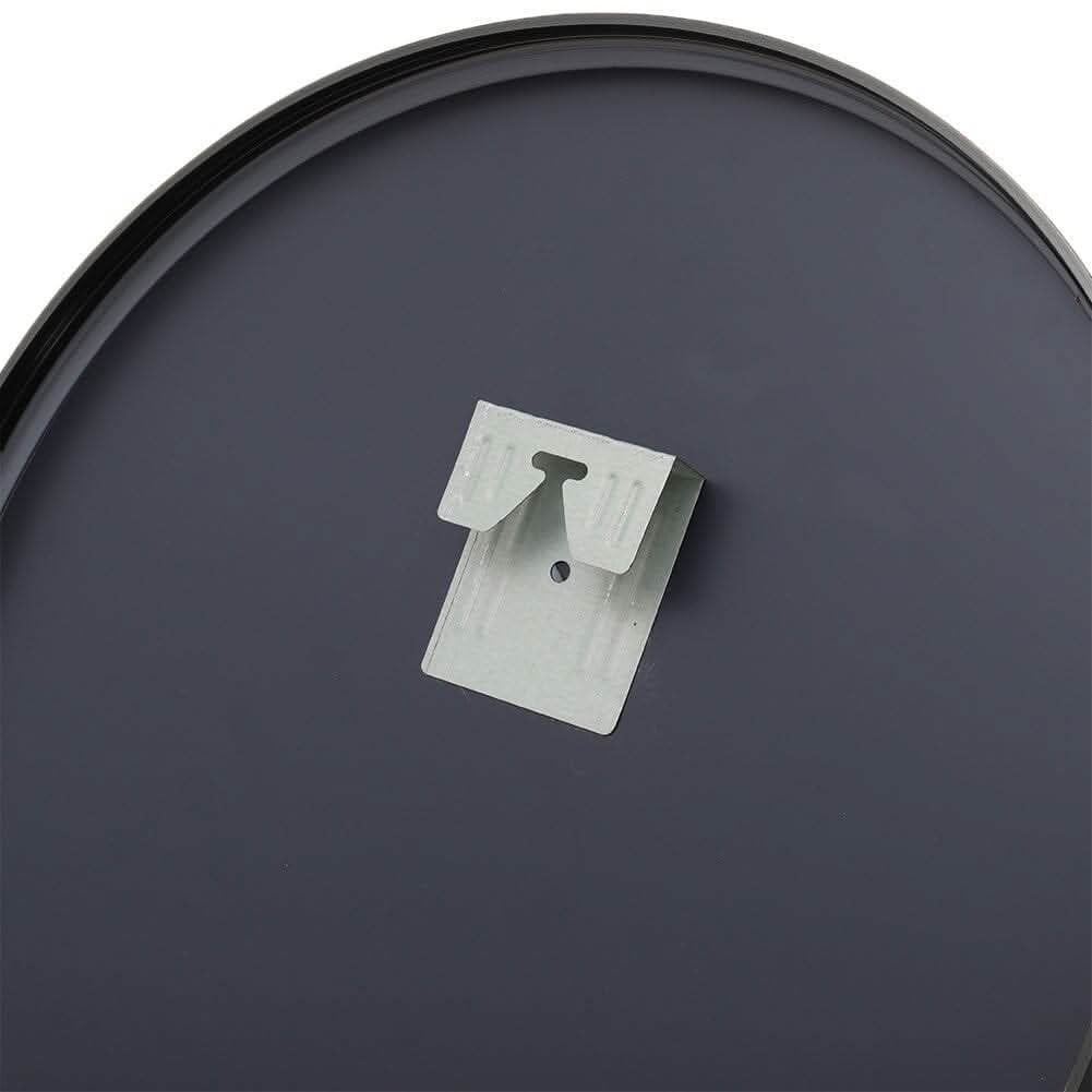 70cm Height Modern Oval Metal Bathroom Wall Mirror Black