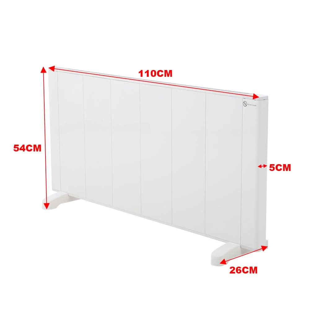 Wall & Floor Mounted Convection Heater with LCD Display – 1000W/1500W/2000W