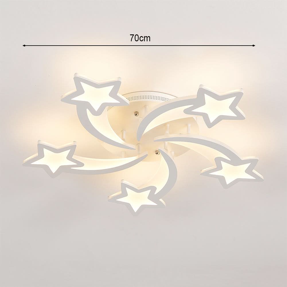 LED Ceiling Light Fixture with Star Lampshades