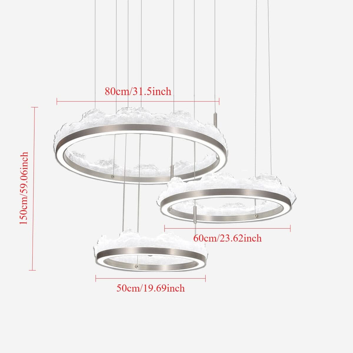 Lightsin High-End Nordic Aluminum Pendant Light with Dimmable Function