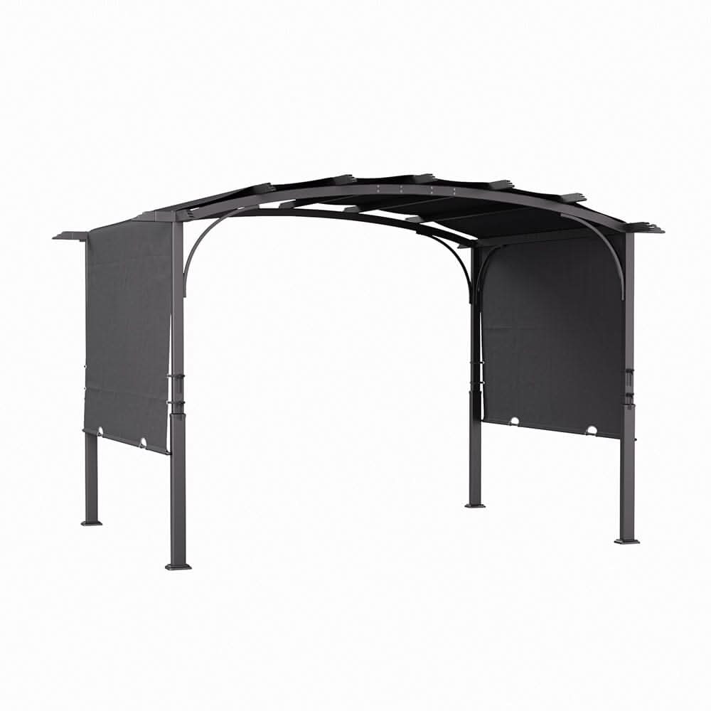 9ft Outdoor Gazebo Exquisite Summer Dark Grey Curved