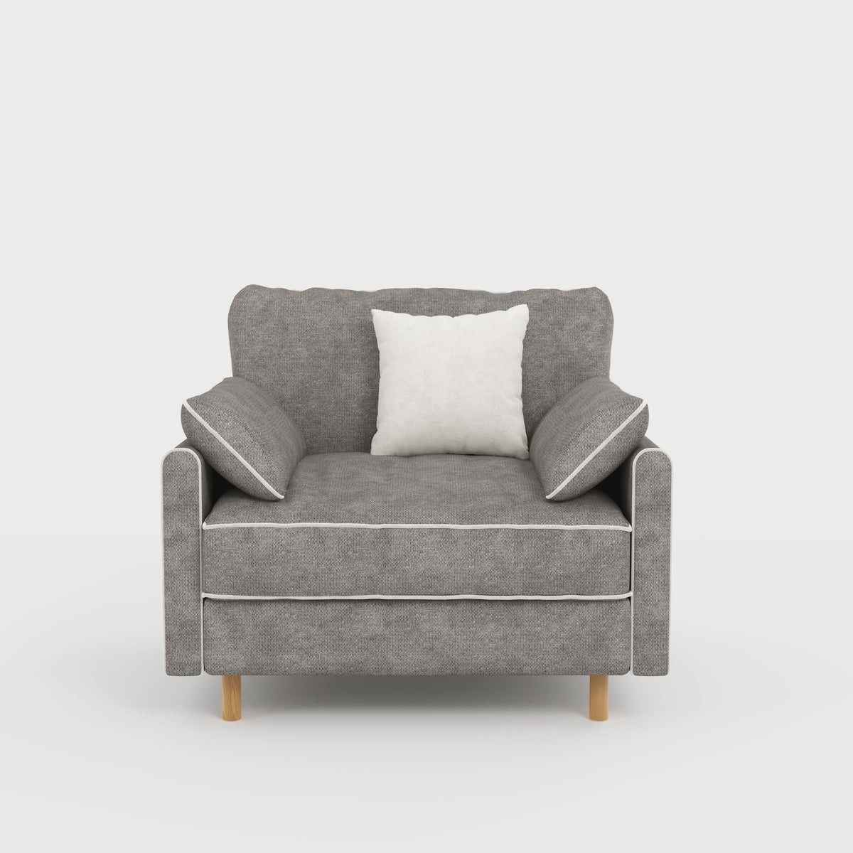Cotton Linen Detachable Modular Sofa with Fringed Trim