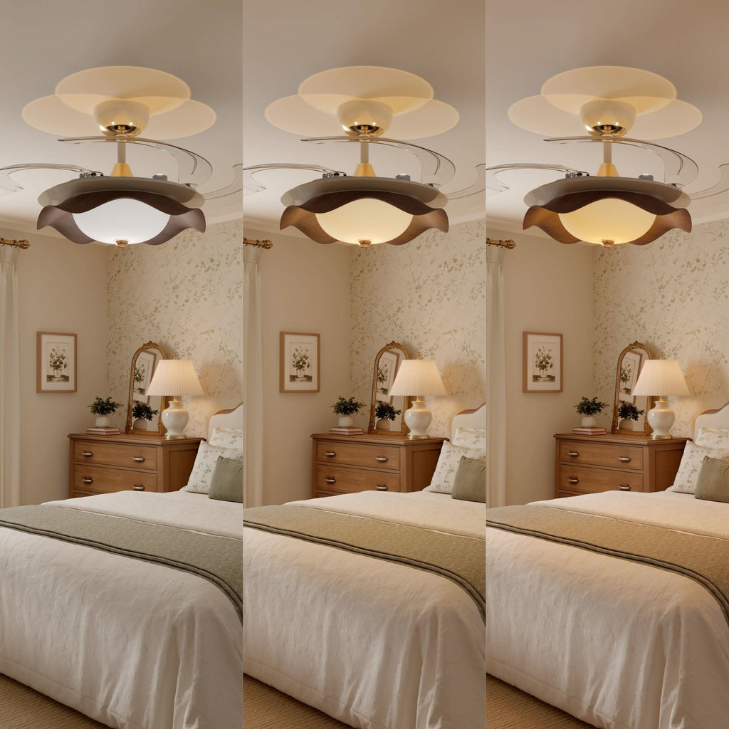 Lightsin 42 Inch Ceiling Fan with Dimmable LED and Reverse Airflow