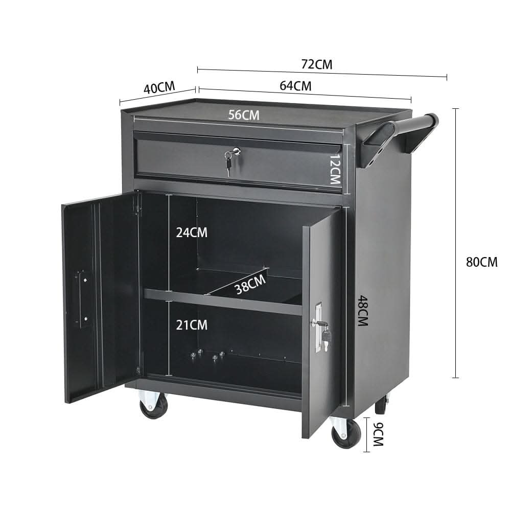 Lockable Rolling Tool Storage Cabinet
