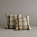 ‍Square Exclusive Design Cushion in Cocoa Comfort Checkered Cotton Linen, 45*45CM (100% off)