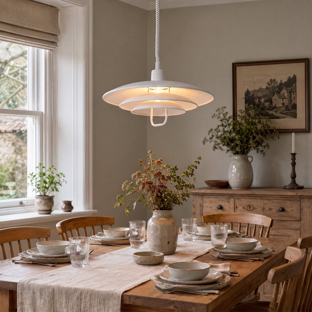 White Modern Minimalist Pendant Light