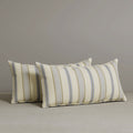 ‍Exclusive Waist Cushion in Sky Blue Striped Cotton Linen, 56*27*12 CM (100% off)