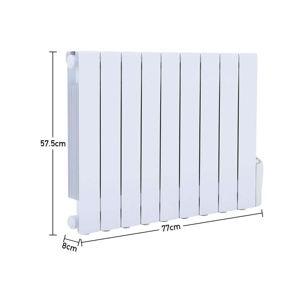 57.5 H Oil Filled Electric Radiator Heater with LCD Thermostat 900W to 2000W Space Heaters