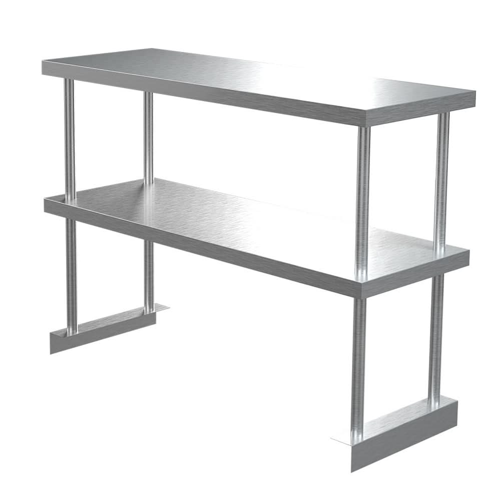 Kitchen Prep Table Over Shelf Single Double Tier Overshelf