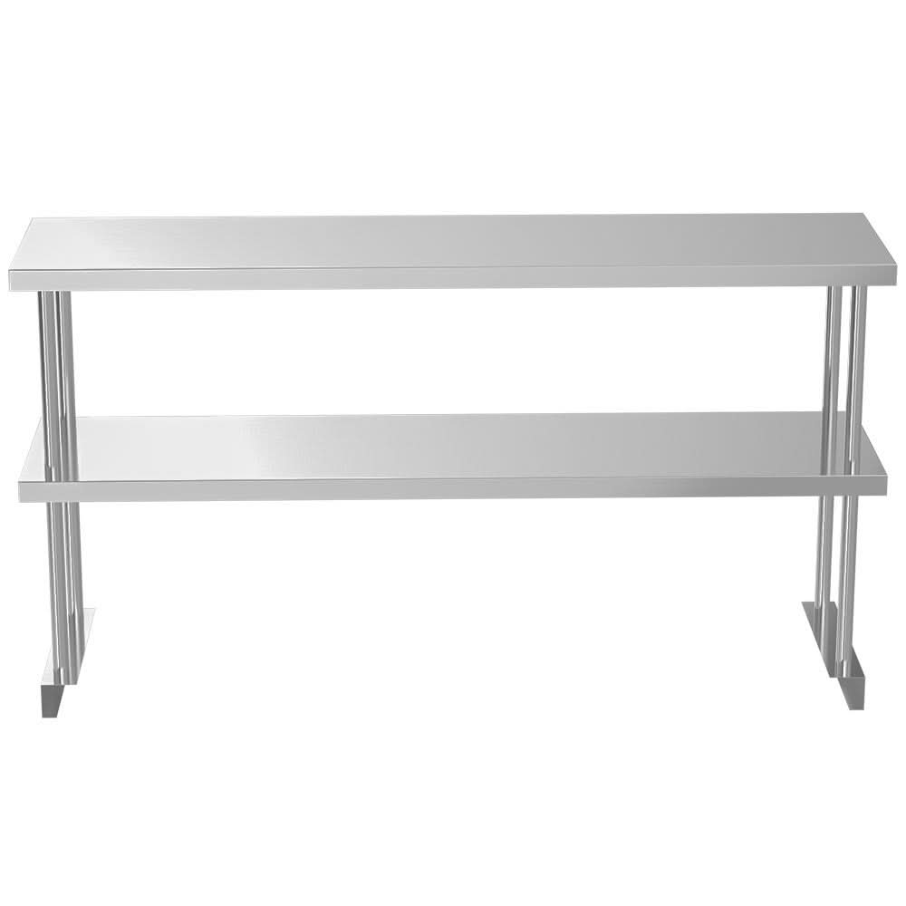Kitchen Prep Table Over Shelf Single Double Tier Overshelf