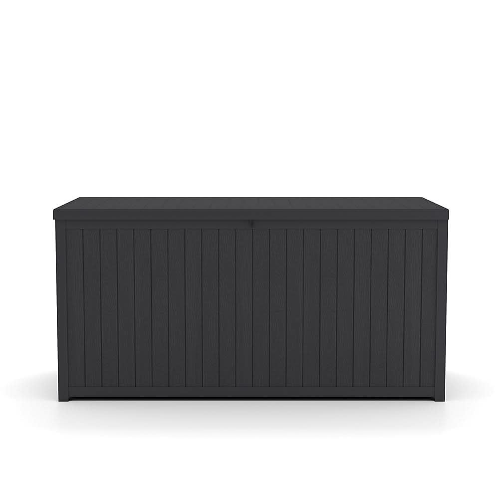 4ft PP Garden Storage Deck Box Outdoor Black Classic