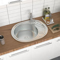 Large Inset Stainless Steel Kitchen Sink
