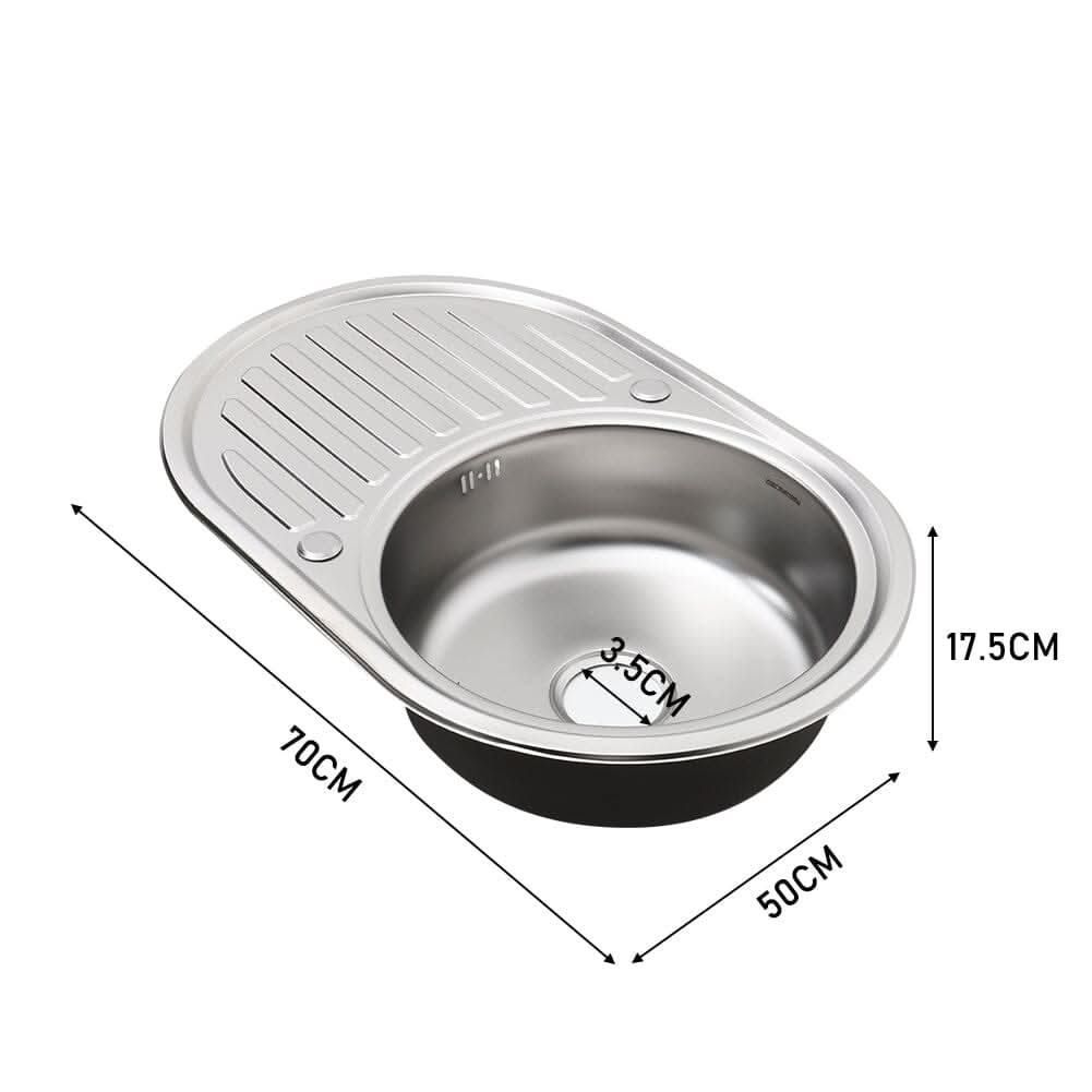 Large Inset Stainless Steel Kitchen Sink