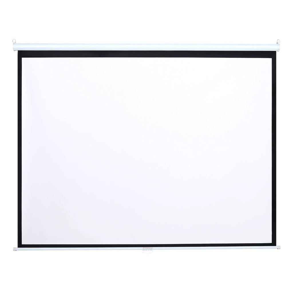 4:3 Manual Pull Down Projector Screen Home Theater Projection Movie Screen