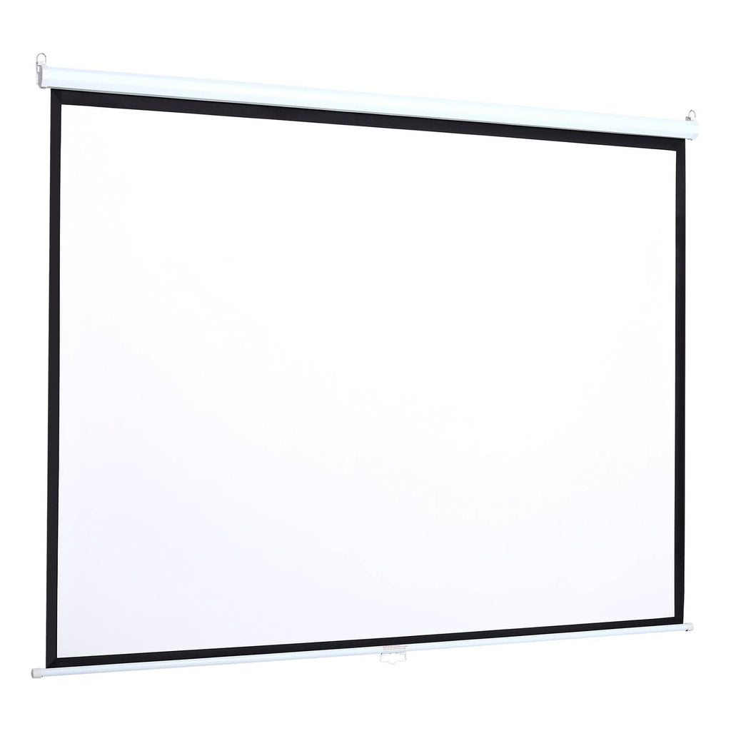 4:3 Manual Pull Down Projector Screen Home Theater Projection Movie Screen
