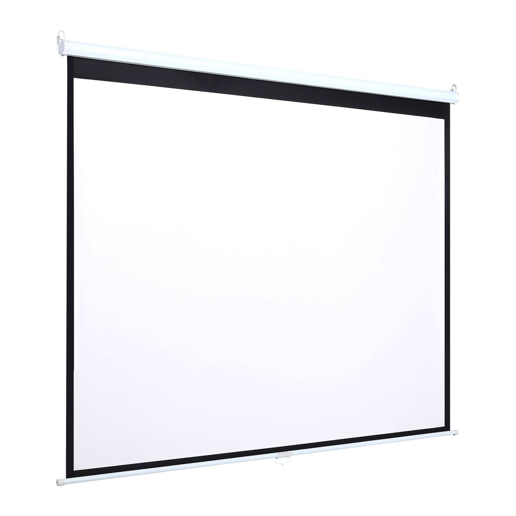 4:3 Manual Pull Down Projector Screen Home Theater Projection Movie Screen