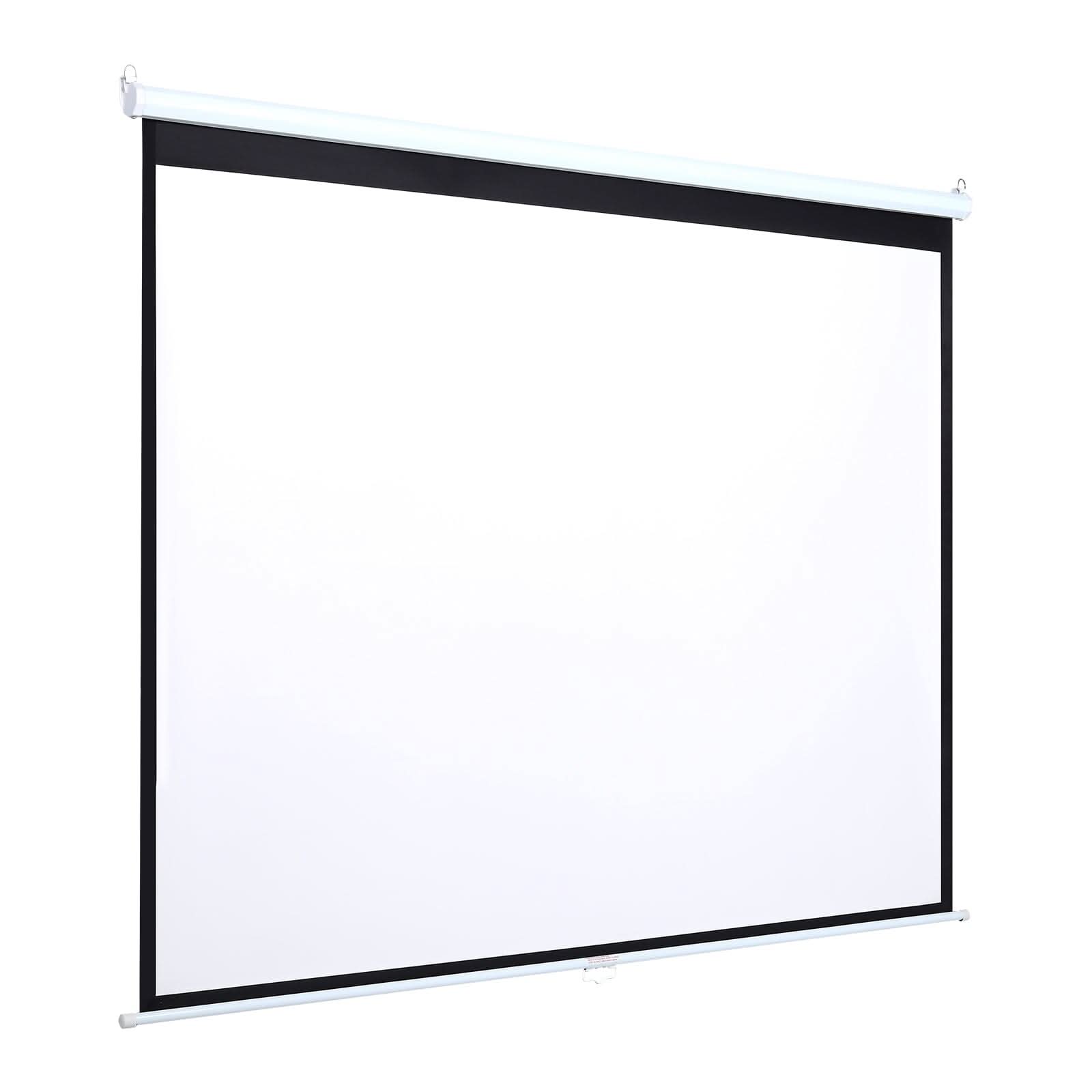 4:3 Manual Pull Down Projector Screen Home Theater Projection Movie Screen