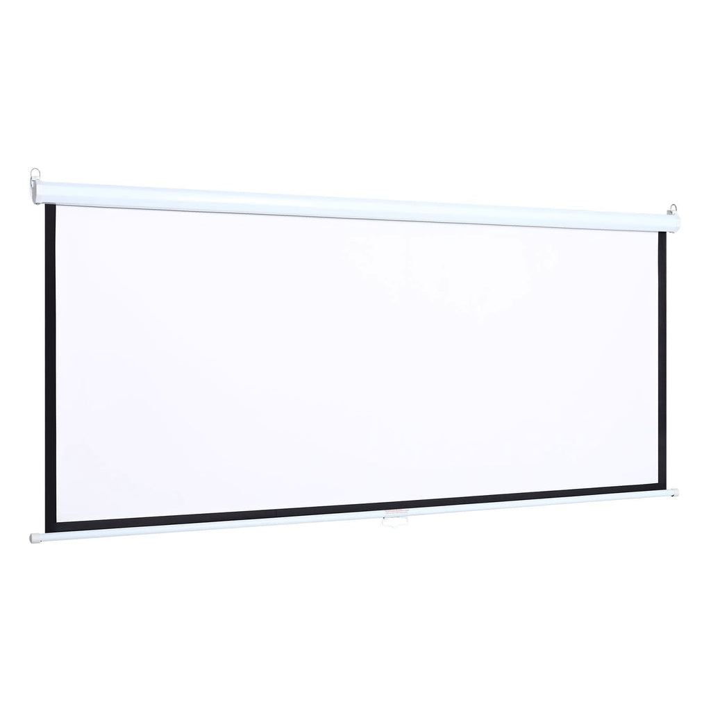 4:3 Manual Pull Down Projector Screen Home Theater Projection Movie Screen