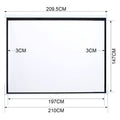 Manual Pull Down Retractable Projector Screen