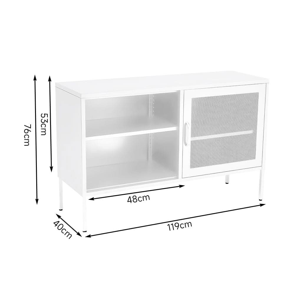 Freestanding Steel File Filing Cabinet with Open Shelves