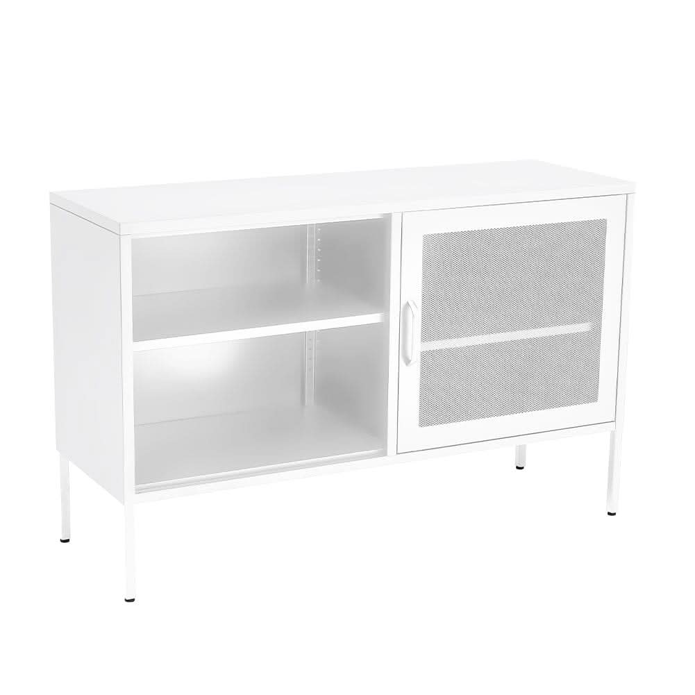 Freestanding Steel File Filing Cabinet with Open Shelves