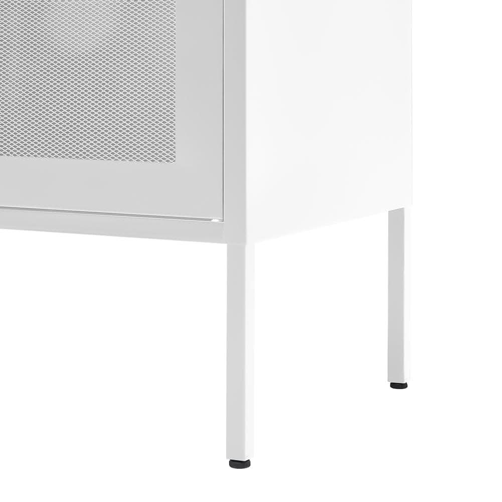 Freestanding Steel File Filing Cabinet with Open Shelves