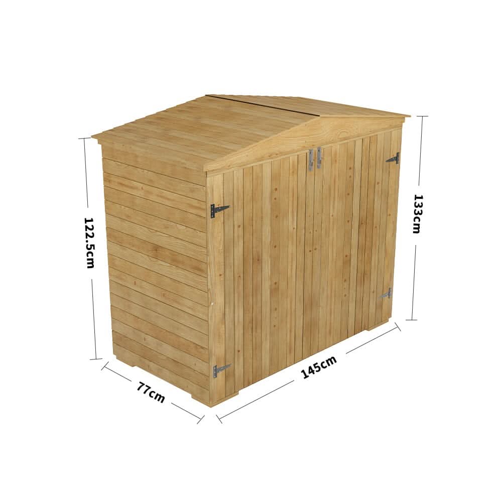 Wooden Garden Storage Shed – Lockable Outdoor Storage for Tools, Bikes & Garden Equipment