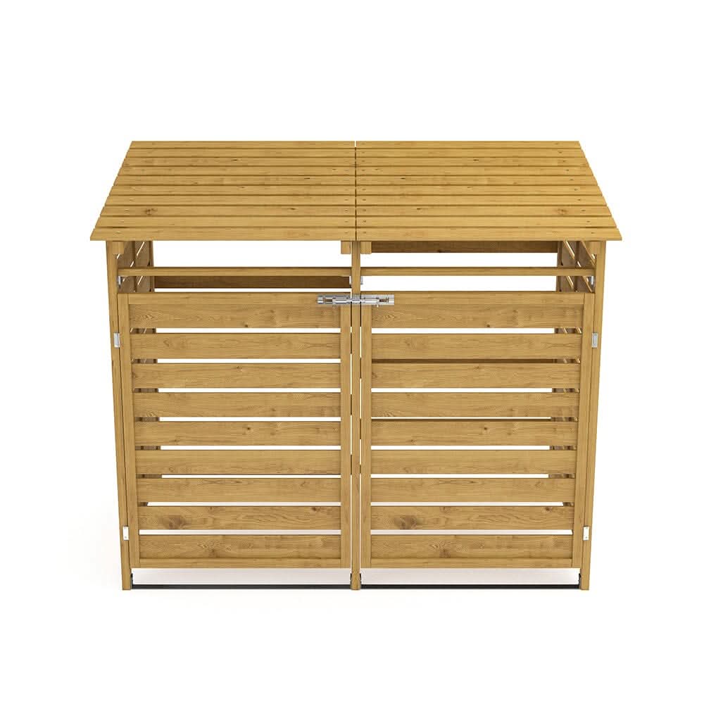 4ft/ 6ft Outdoor Trash Can Storage Shed Spruce Wood