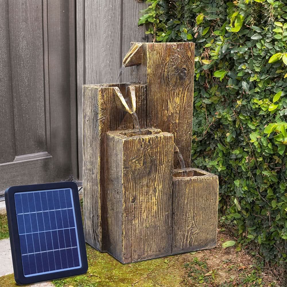Garden Fountain Self Containing Water Feature Solar Powered