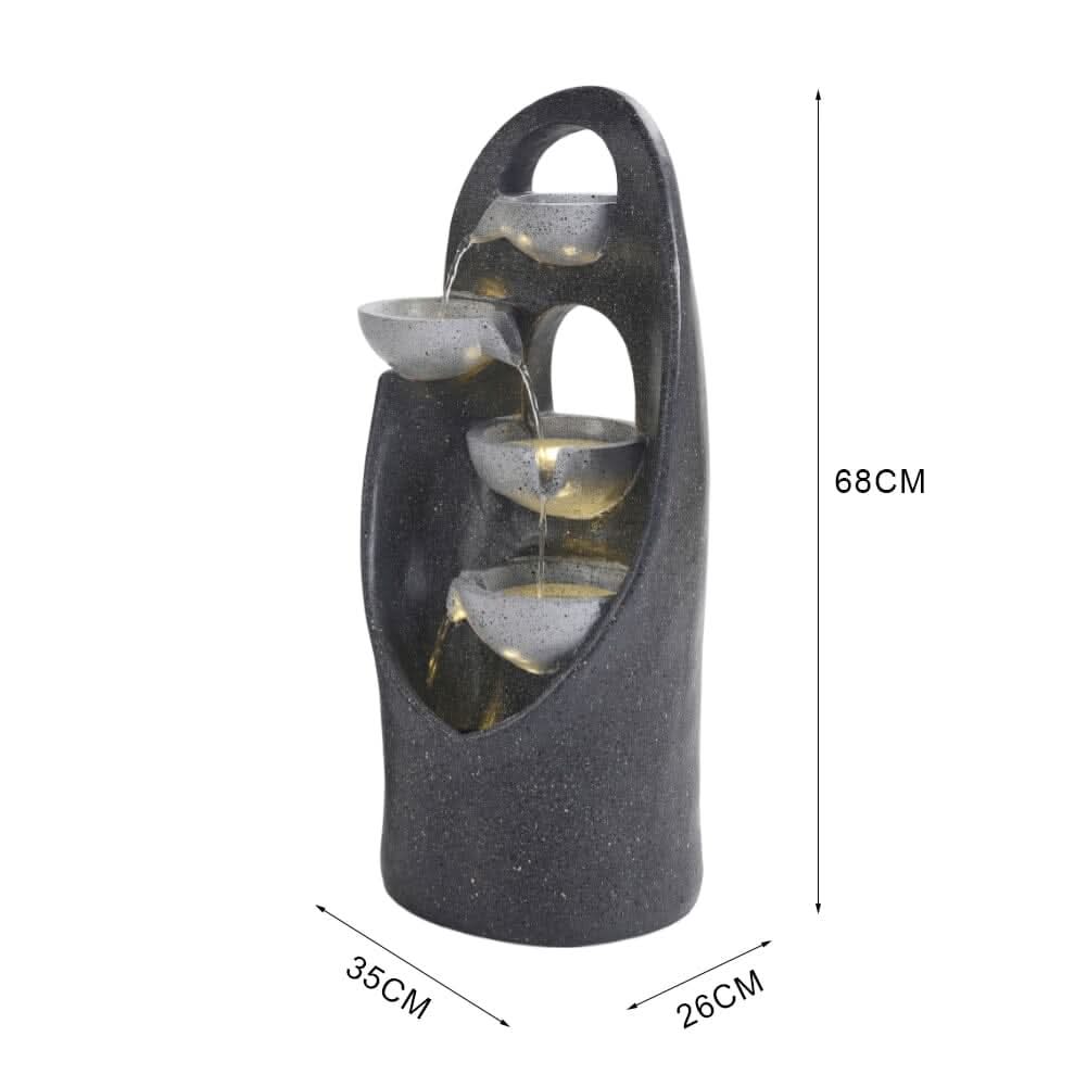 68cm H 4-Tier Cascading Garden Water Feature water fountain