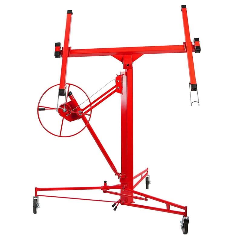 16 Ft Drywall Lifter Panel Hoist Rolling Caster Construction With Lockable Wheels