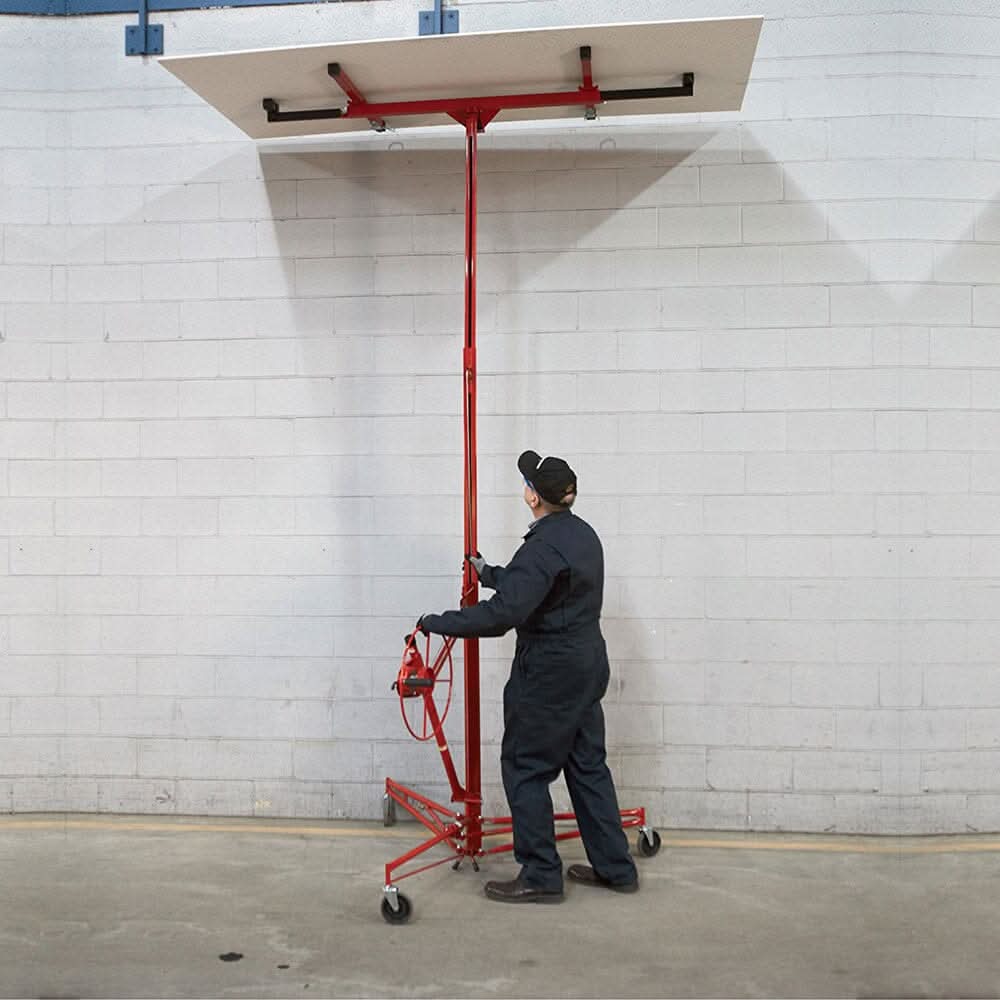 16 Ft Drywall Lifter Panel Hoist Rolling Caster Construction With Lockable Wheels