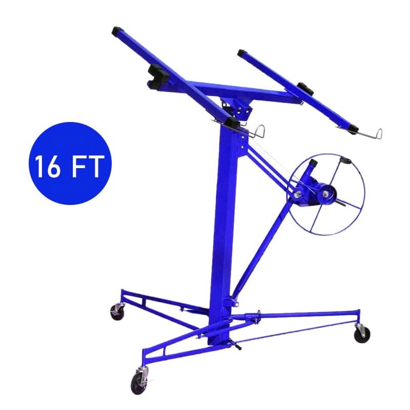16 Ft Drywall Lifter Panel Hoist Rolling Caster Construction With Lockable Wheels