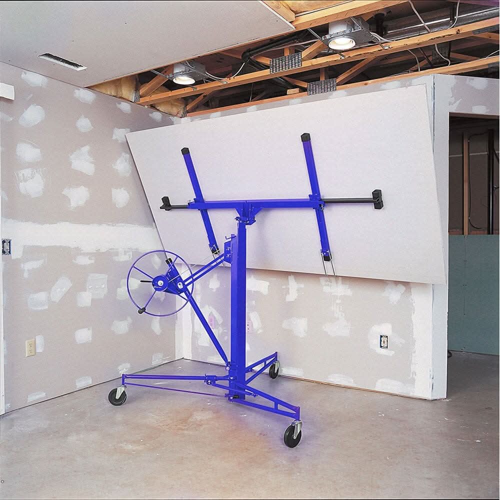 16 Ft Drywall Lifter Panel Hoist Rolling Caster Construction With Lockable Wheels