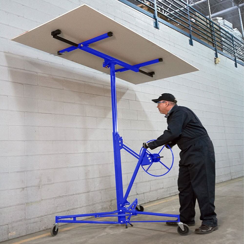 16 Ft Drywall Lifter Panel Hoist Rolling Caster Construction With Lockable Wheels