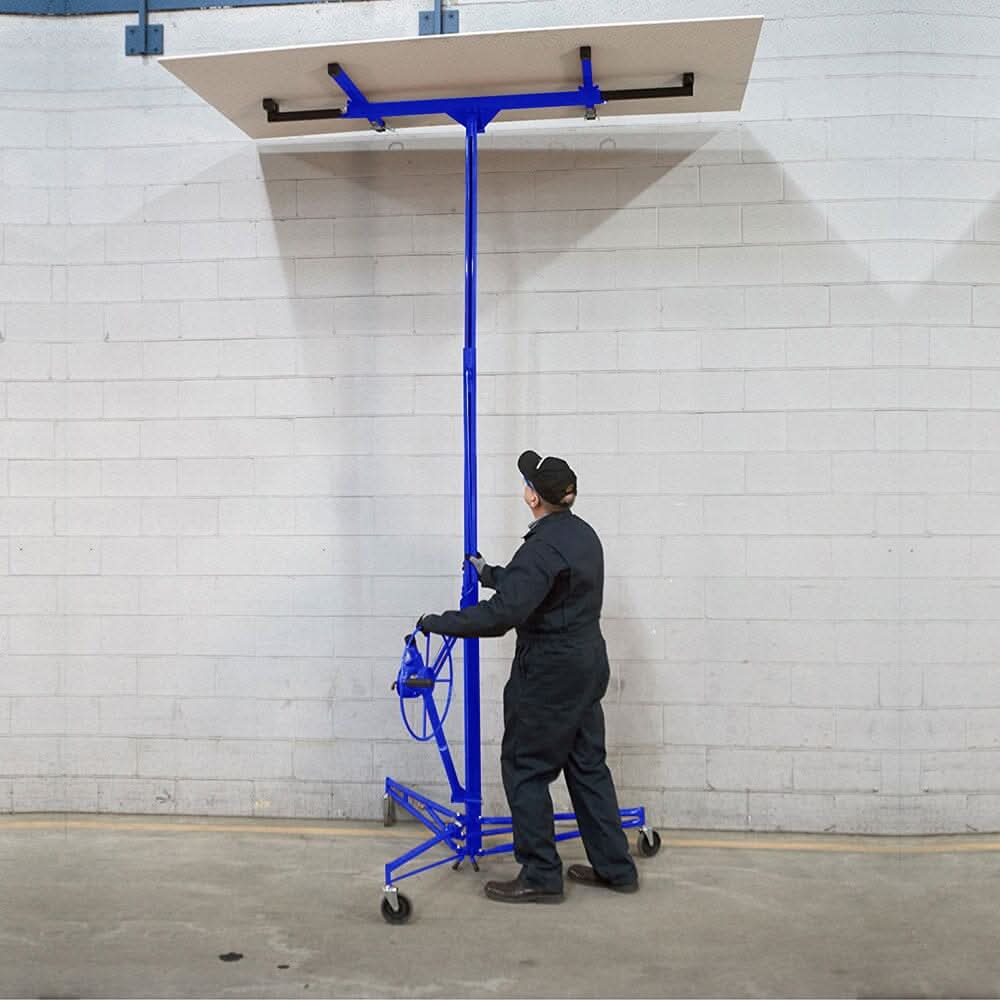 16 Ft Drywall Lifter Panel Hoist Rolling Caster Construction With Lockable Wheels