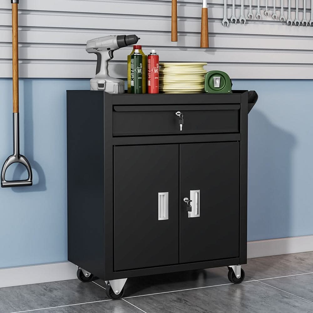 Lockable Rolling Tool Storage Cabinet