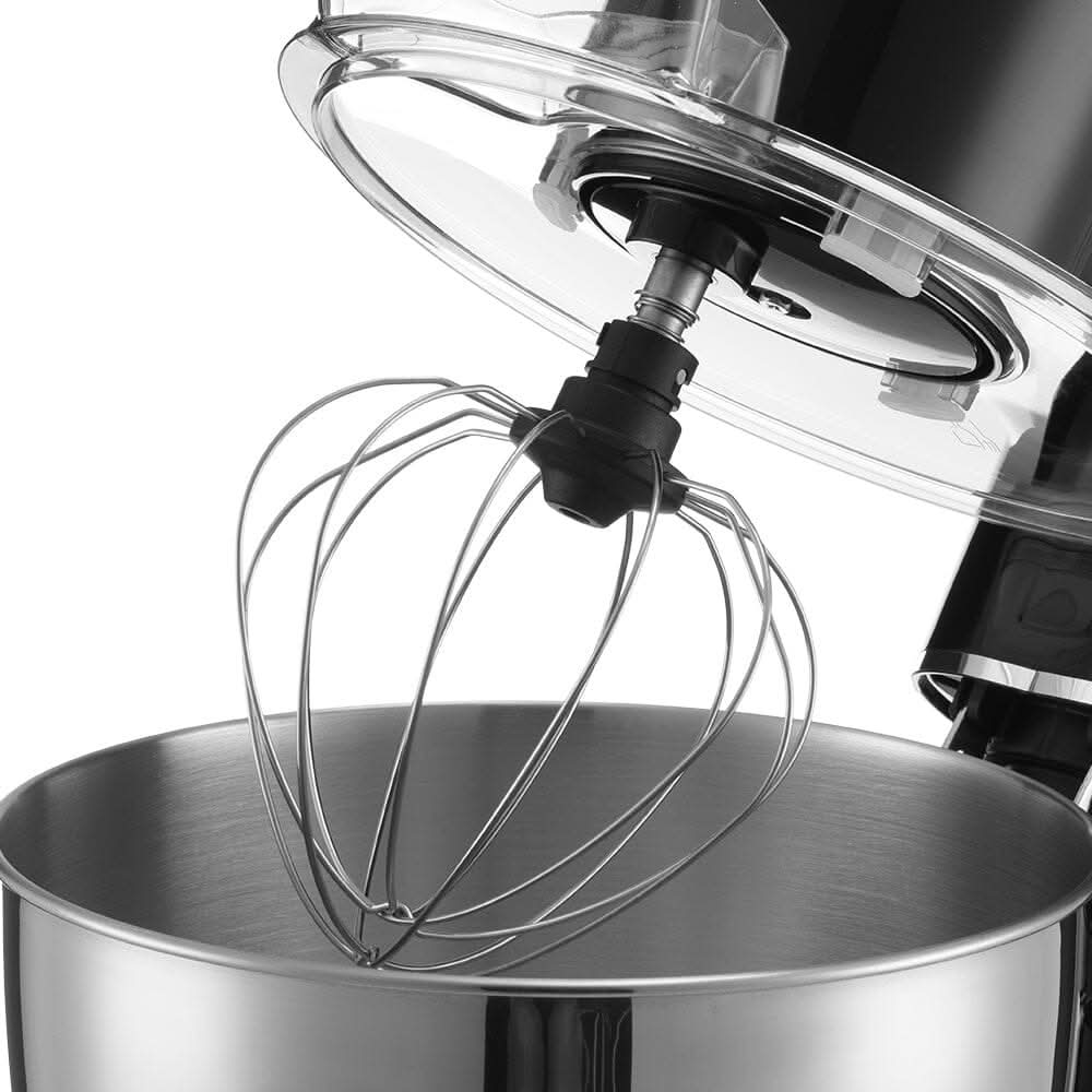 8-Quart Household Stand Mixer with Accessories in Black