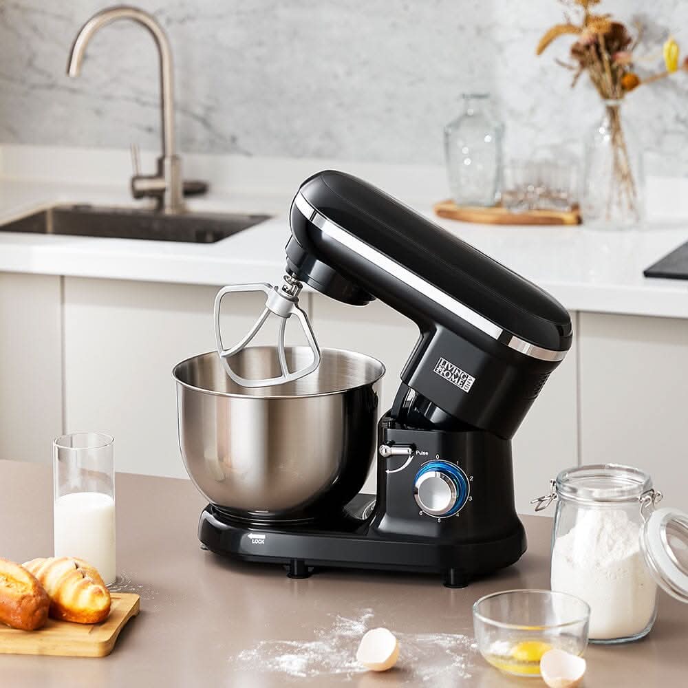 5.5-Quart Household Stand Black Mixer