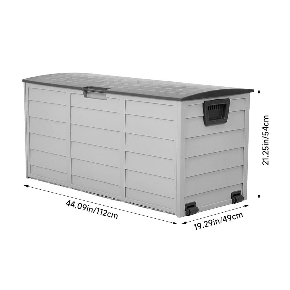 Waterproof Large Plastic Garden Storage Box with Wheels