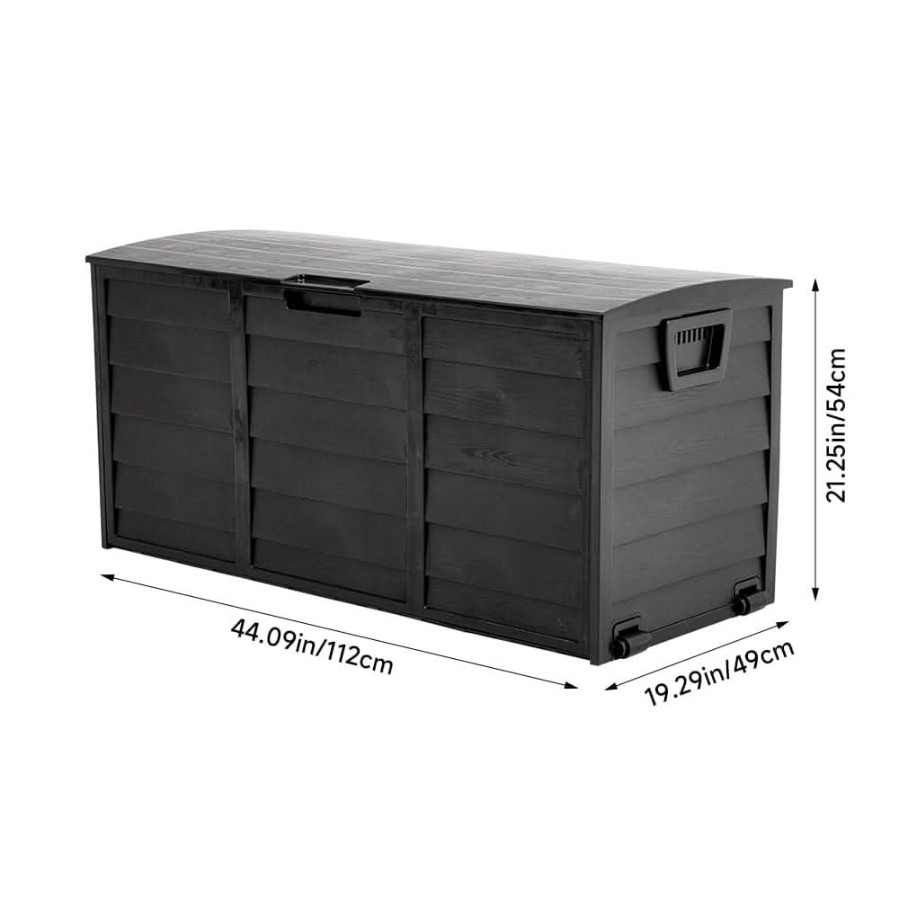 Waterproof Large Plastic Garden Storage Box with Wheels