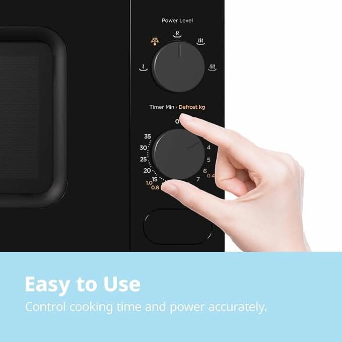 700W 20L Countertop Microwave Oven with Dual Knob